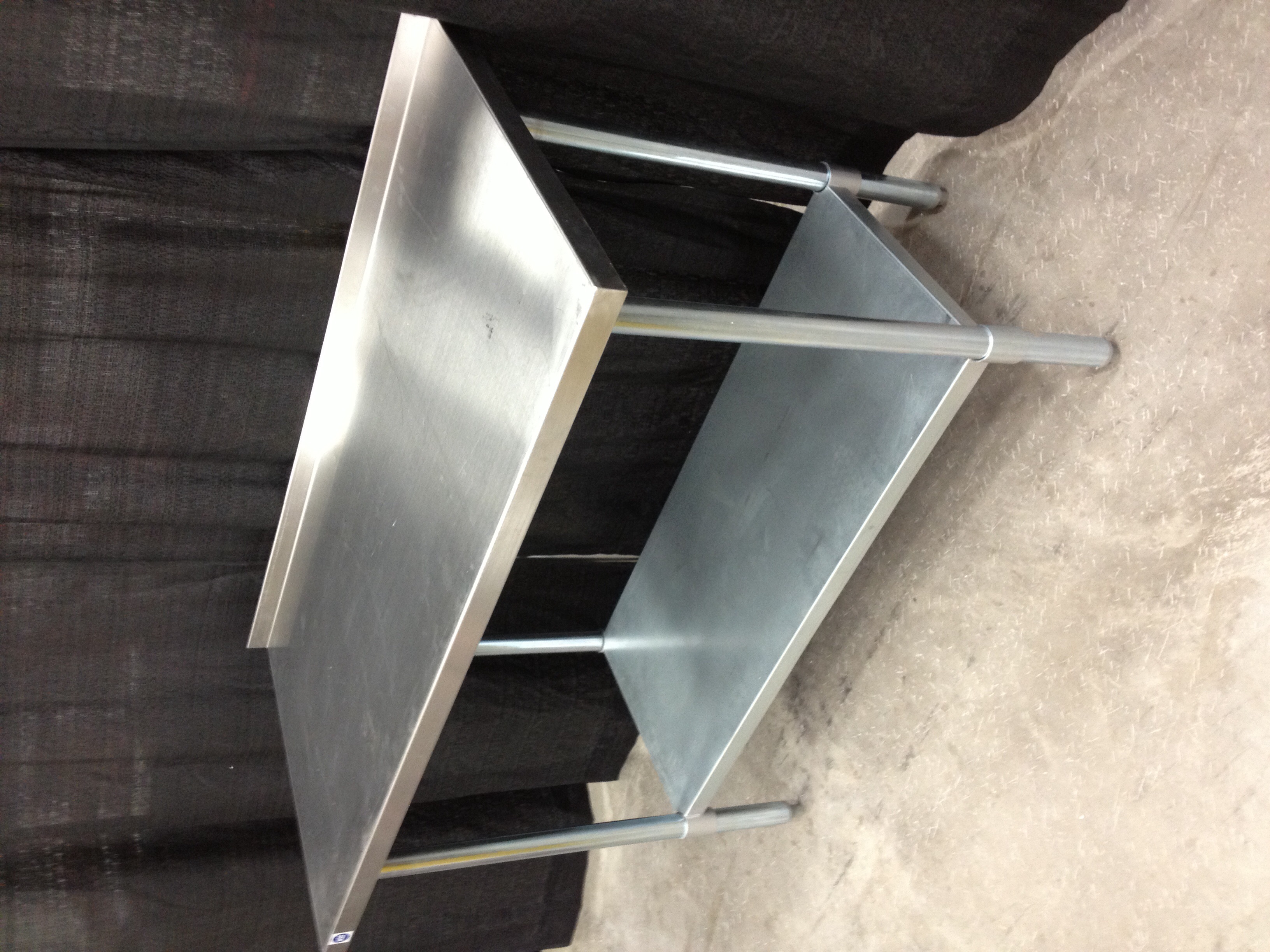 stainless steel kitchen prep work table