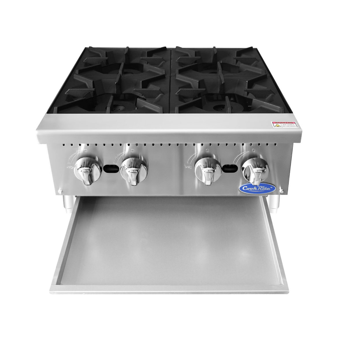 4 Burner Atosa / Cookrite ATHP244 Heavy Duty 24″ Countertop Range