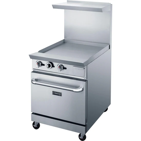 Dukers DCR24-GM 24" Gas Range with 24" Griddle Propane - Image 3
