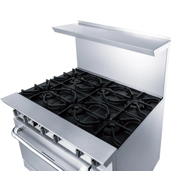Dukers DCR36-6B 36" Gas Range with Six (6) Open Burners Natural Gas - Image 4