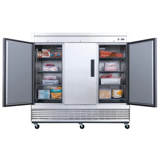 Dukers D83F 3-Door Commercial Freezer in Stainless Steel - Image 3