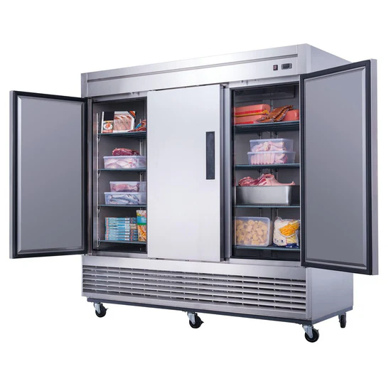 Dukers D83F 3-Door Commercial Freezer in Stainless Steel - Image 4
