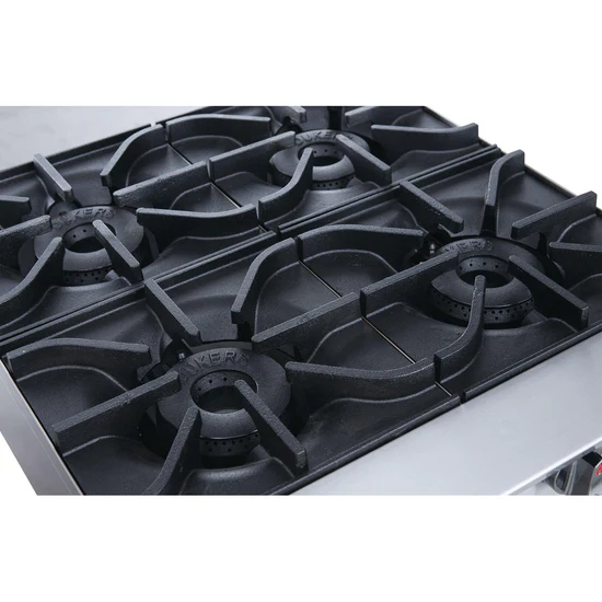 Dukers DCHPB24 Tables Top Range Hot Plate with 4 Burners Natural Gas - Image 6